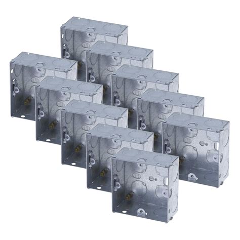 electric socket back boxes|metal back boxes for sockets.